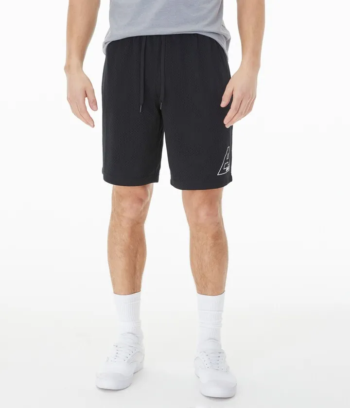 Aeropostale Men's Letter Logo Mesh Shorts***