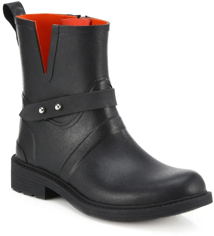 Moto Rubber Rain Boots