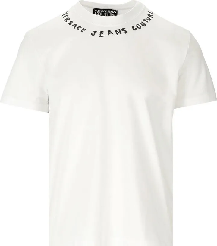 Logo Collar White T-shirt