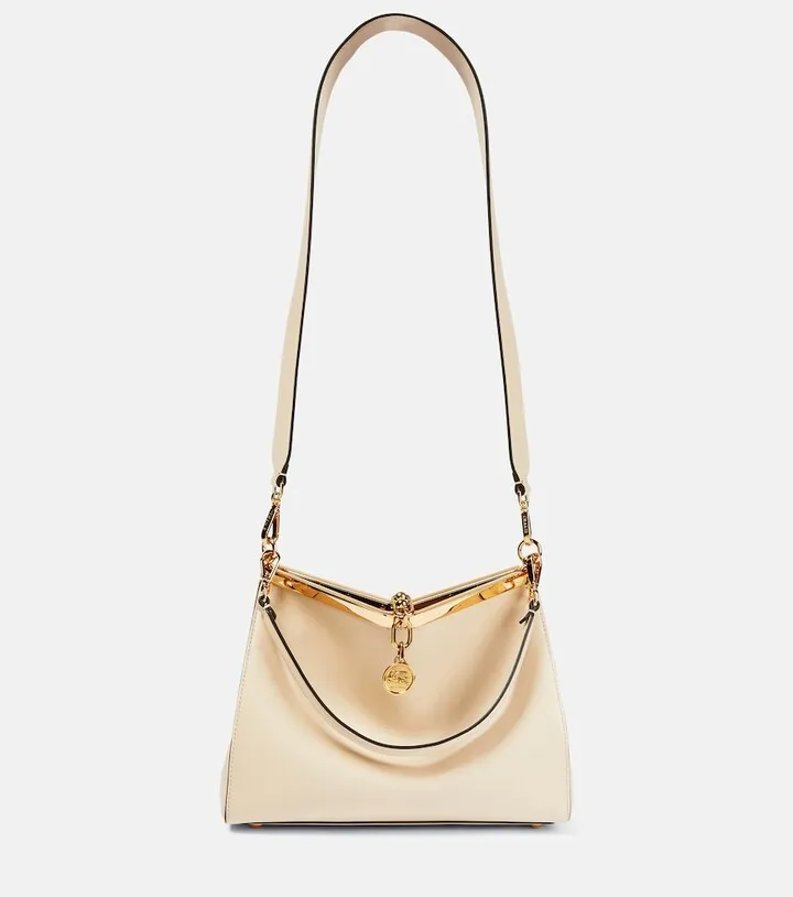 Vela Medium leather shoulder bag