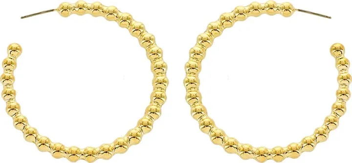 Ball Chain Hoop Earrings