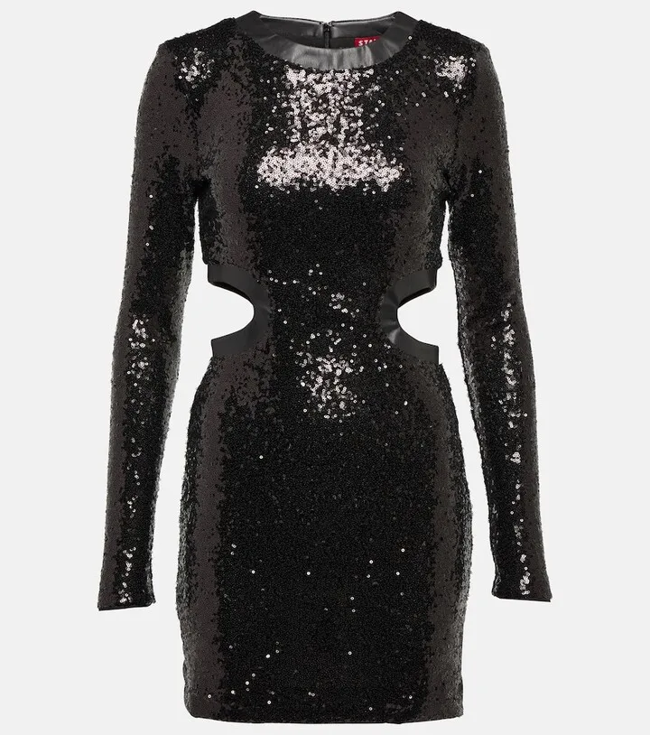Dolce sequined nylon minidress