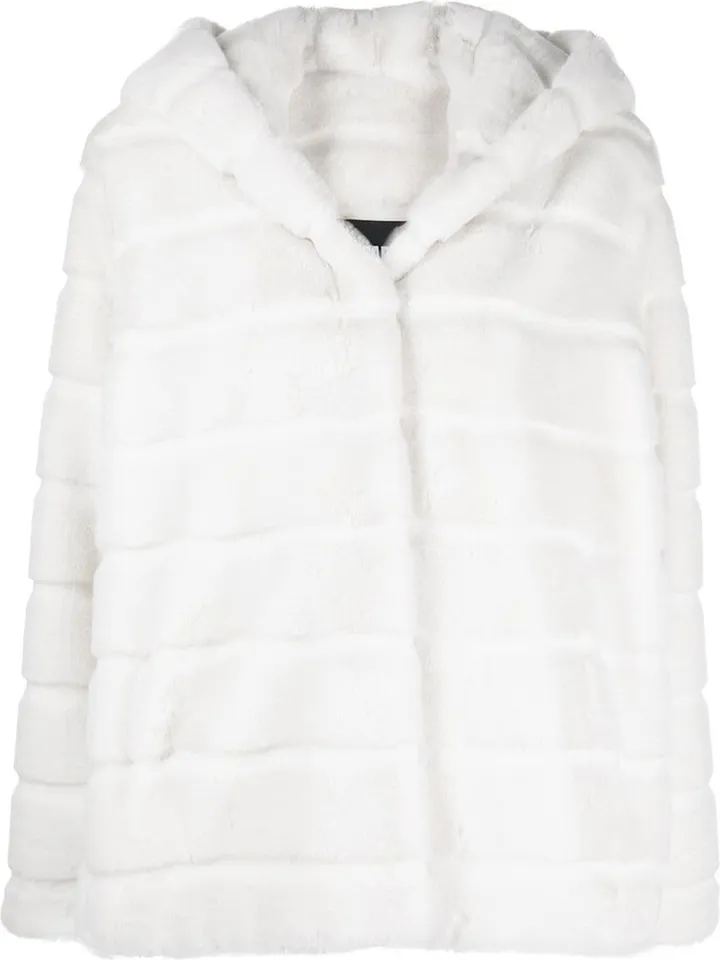 Hooded Faux-Fur Coat