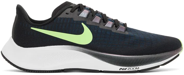 Nike Black & Green Air Zoom Pegasus 37 Sneakers