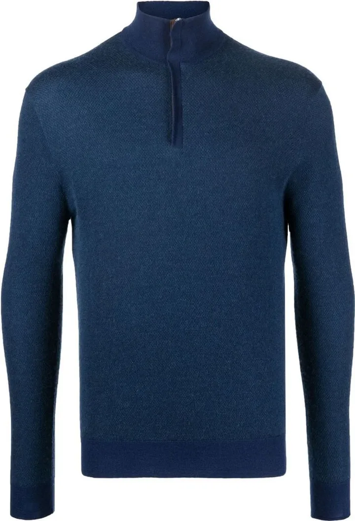 Half-Zip Knitted Jumper