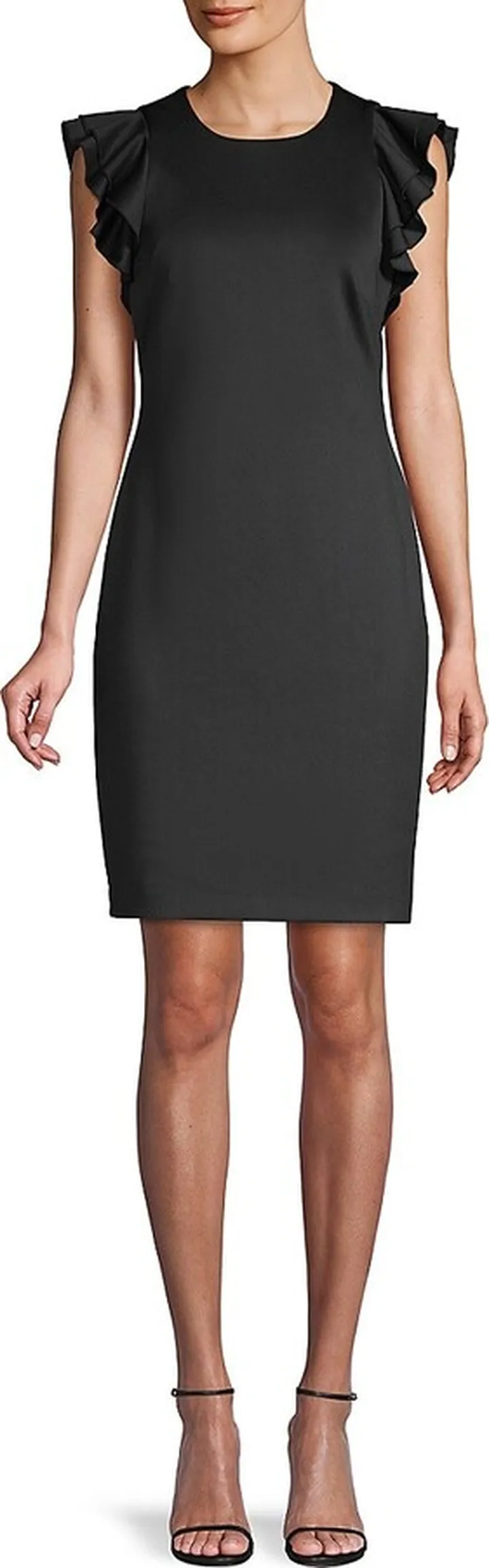 Ruffle Sheath Dress