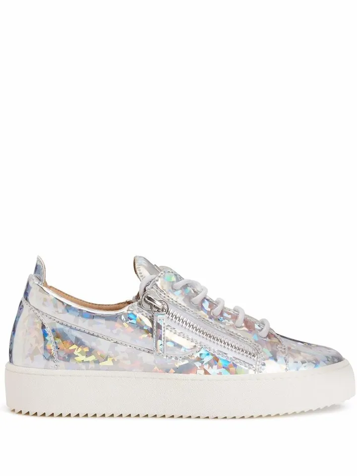 Frankie foil low-top sneakers