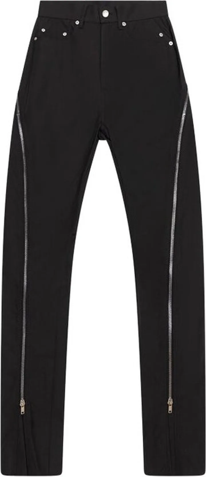 Rick Owens Straight-Leg Zip-Detailed Pants