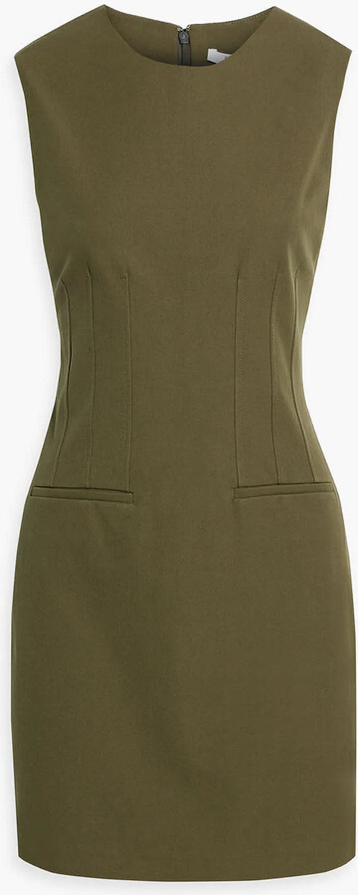 Cotton-blend mini dress