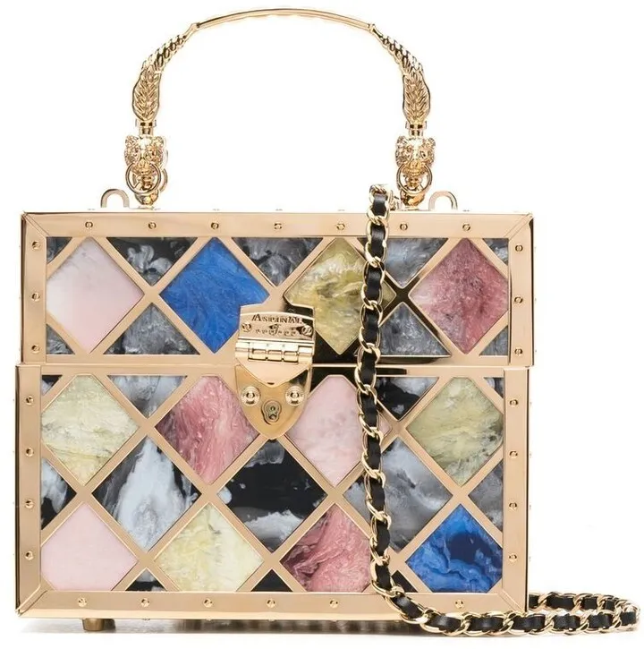 Harlequin mosaic case tote bag