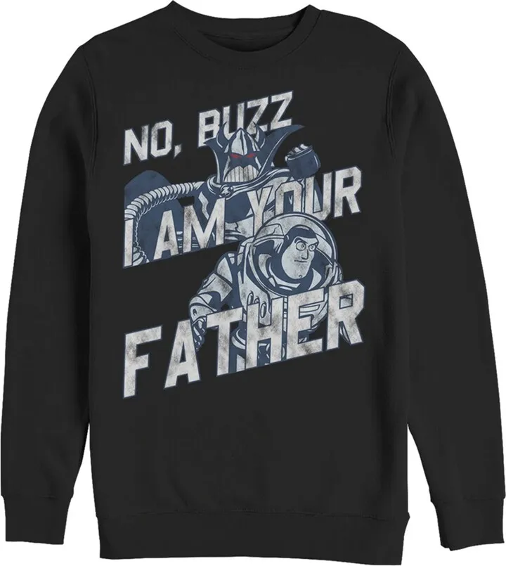 Men's Toy Story Evil Emperor Zurg and Buzz Lightyear I am Your Father Sweatshirt - Black - Medium