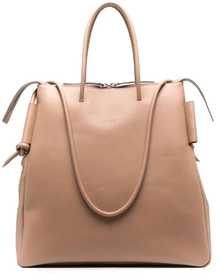Zipped Leather Tote