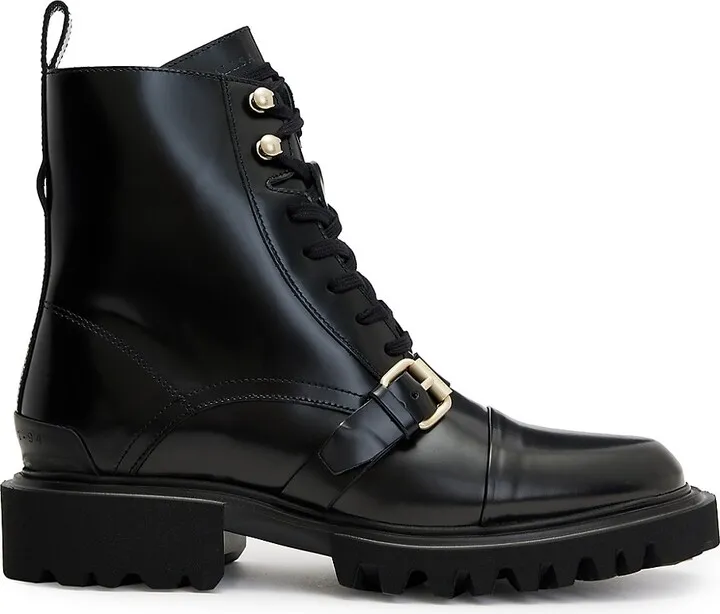 Tori Leather Combat Boots