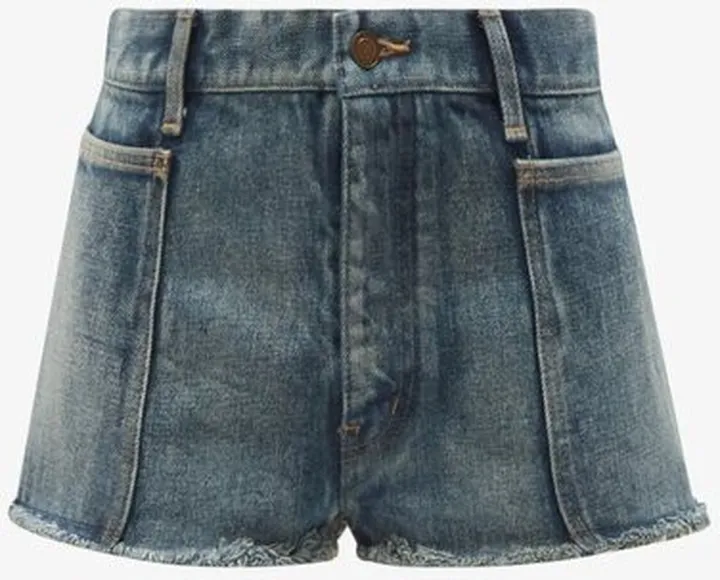 Distressed Denim Shorts