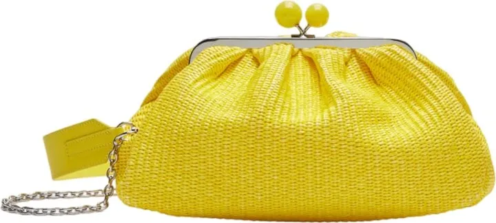 Pasticcino Bag Fortuna Medium In Rafia Gialla 55110634600006