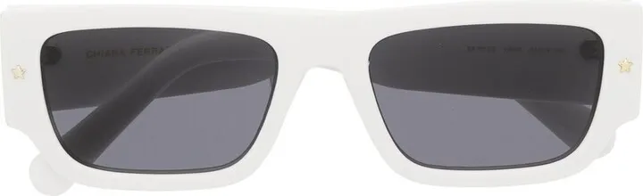 Logo-Plaque Rectangle Sunglasses