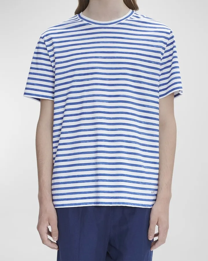 Men's Sailor Striped Cotton T-Shirt