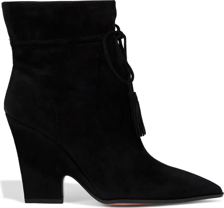 Sartonal 95 tasseled suede ankle boots