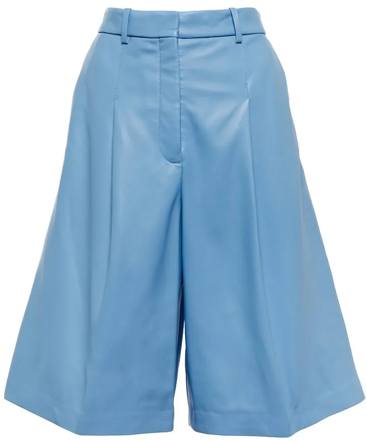 Tarah nappa leather Bermuda shorts