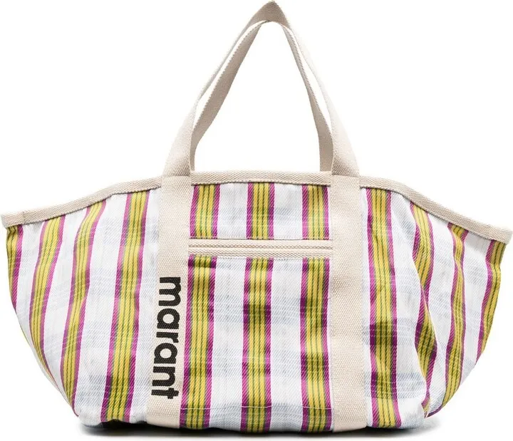 Warden striped tote bag