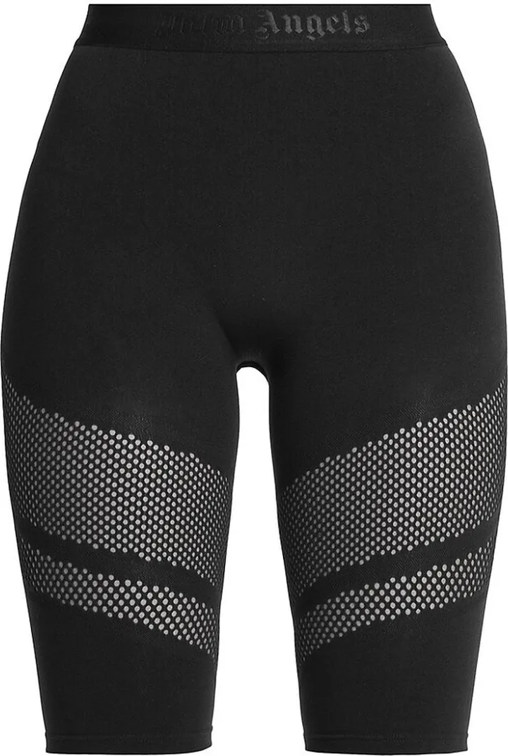 Seamless Lace-Insert Bike Shorts
