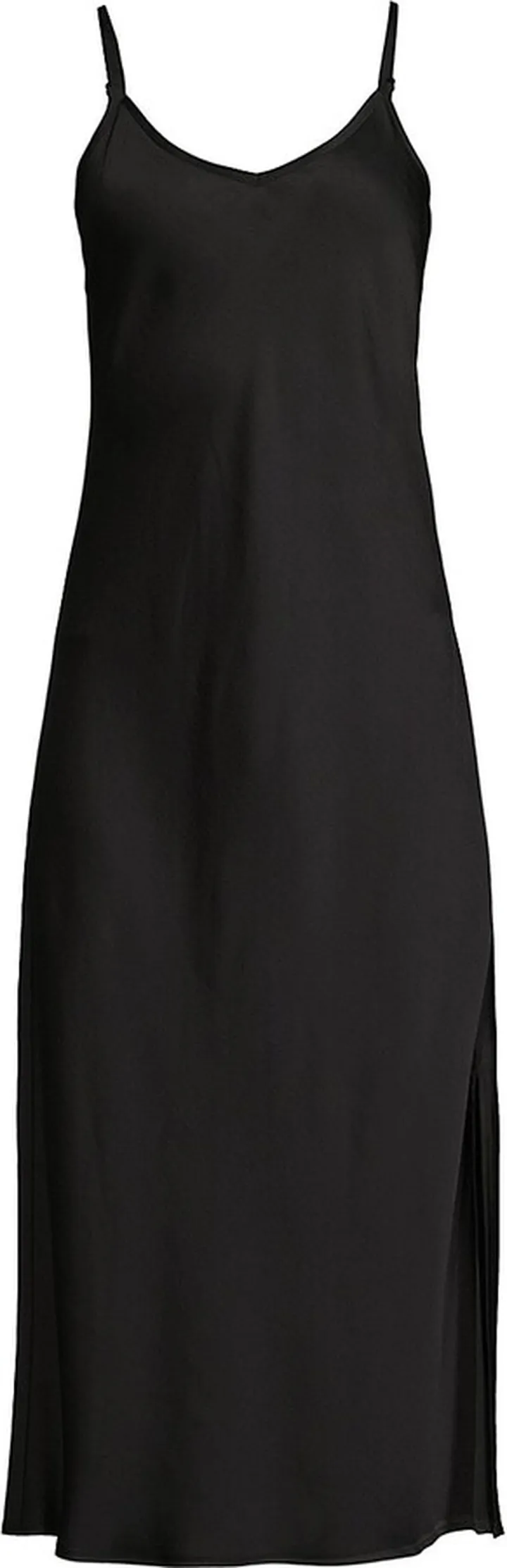 V-Neck Crepe Slipdress