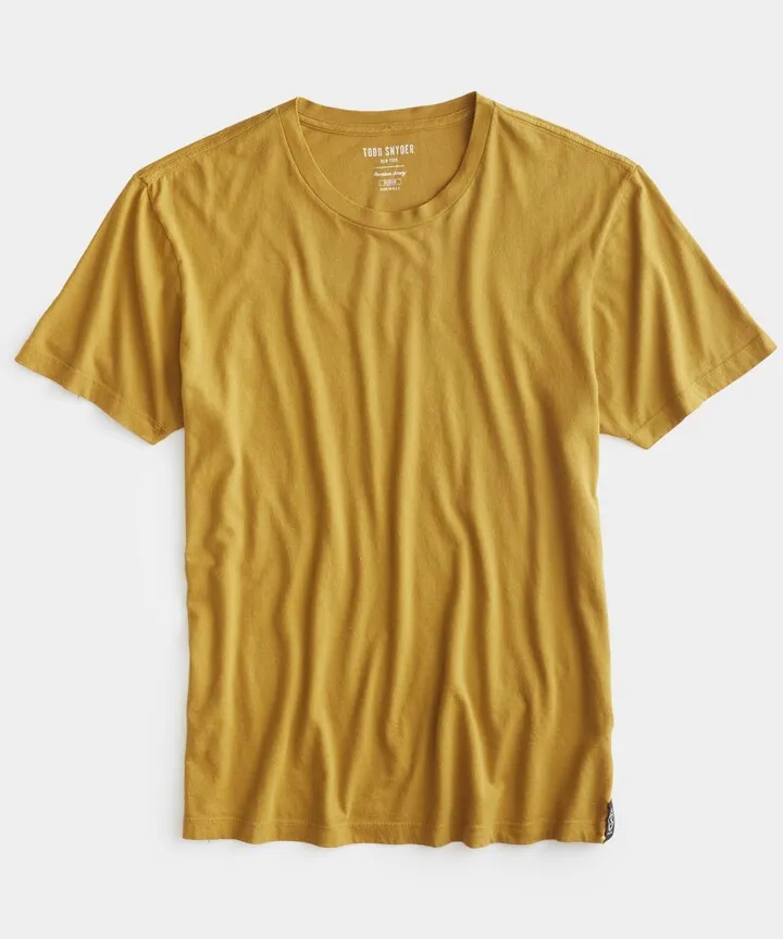 Made in L.A. Premium Jersey T-Shirt In Bitter Gold