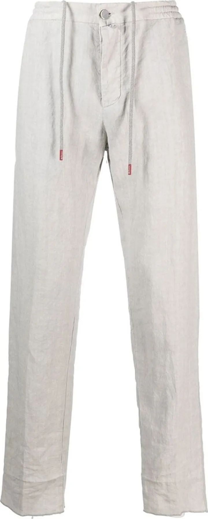Logo-Patch Straight-Leg Trousers