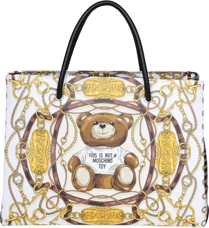 Moschino Teddy Logo Tote Bag