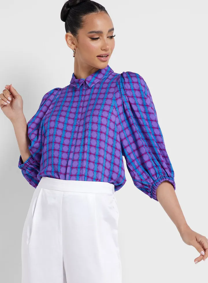 Balloon Sleeve Top