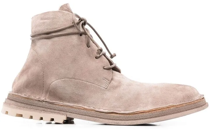 Lace-Up Suede Boots