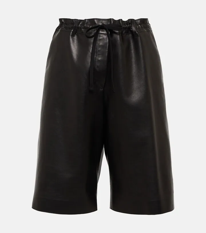 Daniella leather shorts