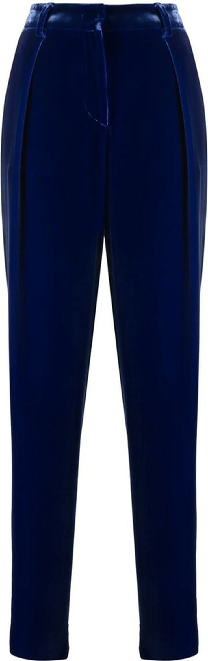 Straight-Leg Velvet Trousers