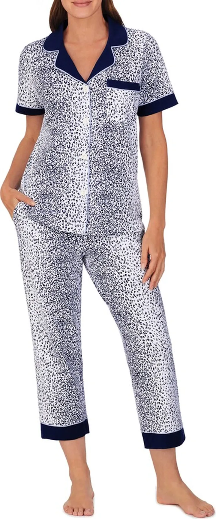 Print Crop Pajamas