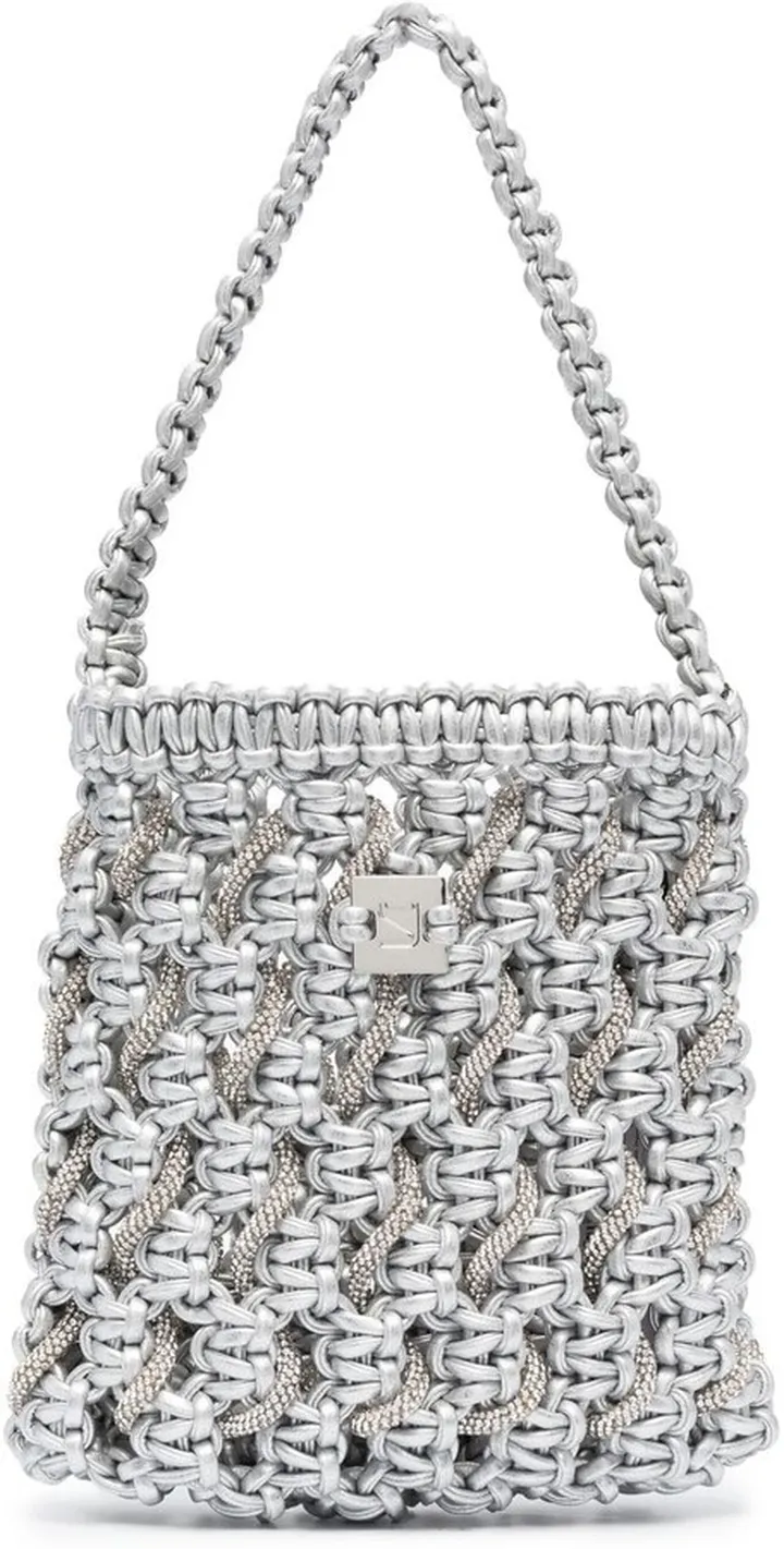 Weave-Design Tote Bag