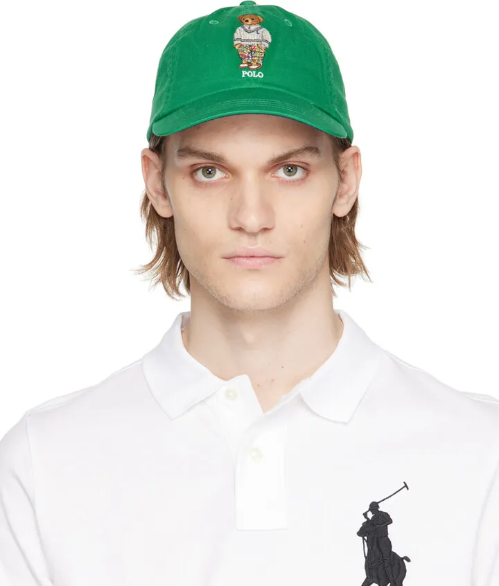 Polo Ralph Lauren Green Polo Bear Cap