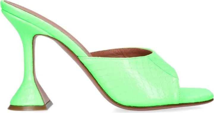 Amina Muaddi Leather Lupita Mules 95