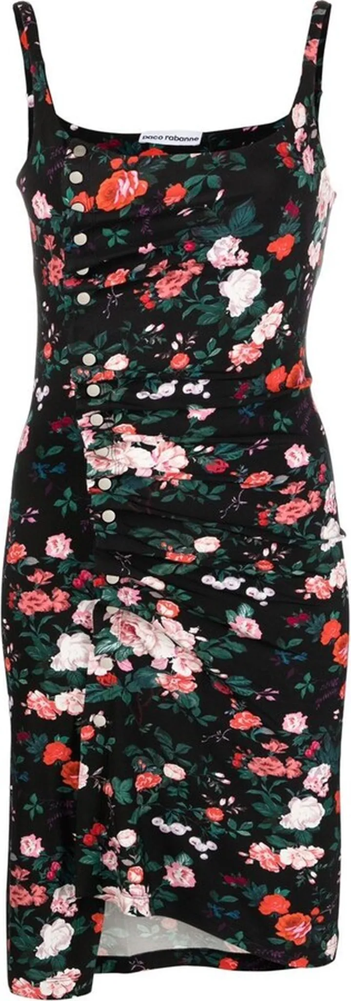 Floral-Print Sleeveless Mini Dress
