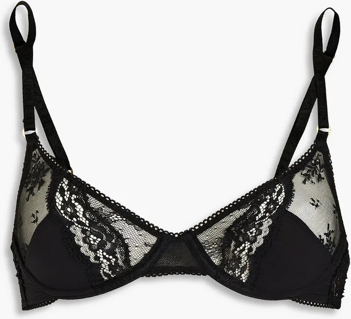 Lace underwired bra