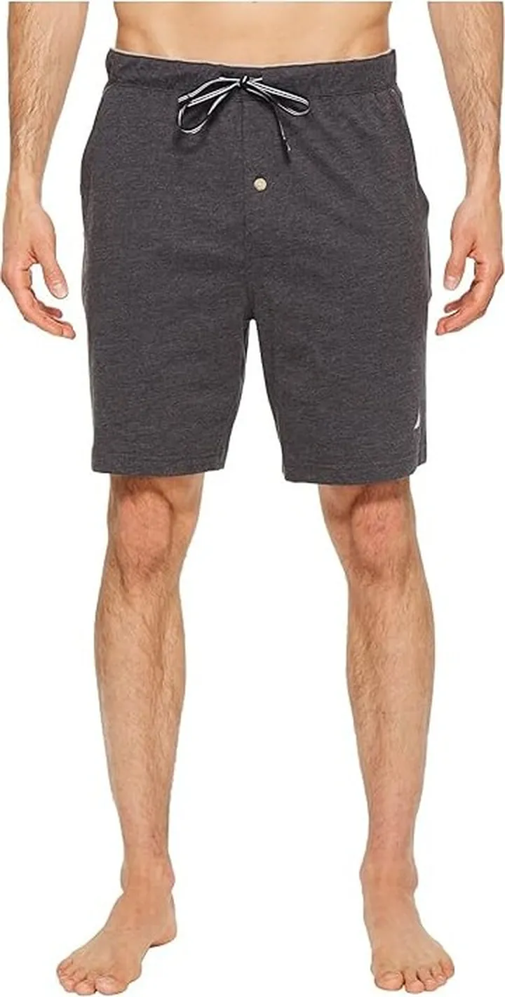 Nautica Knit Sleep Shorts (Charcoal Heather) Men's Pajama