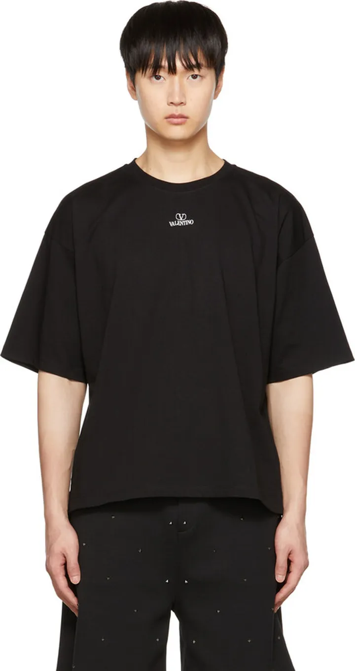 Valentino Black VLogo T-Shirt