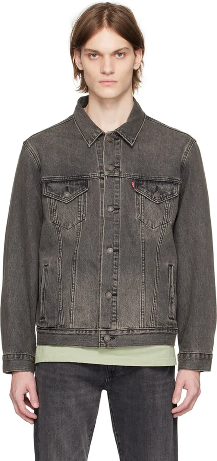 Levi's Black Vintage Trucker Denim Jacket