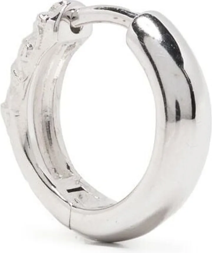 Acton 11 textured huggie hoop