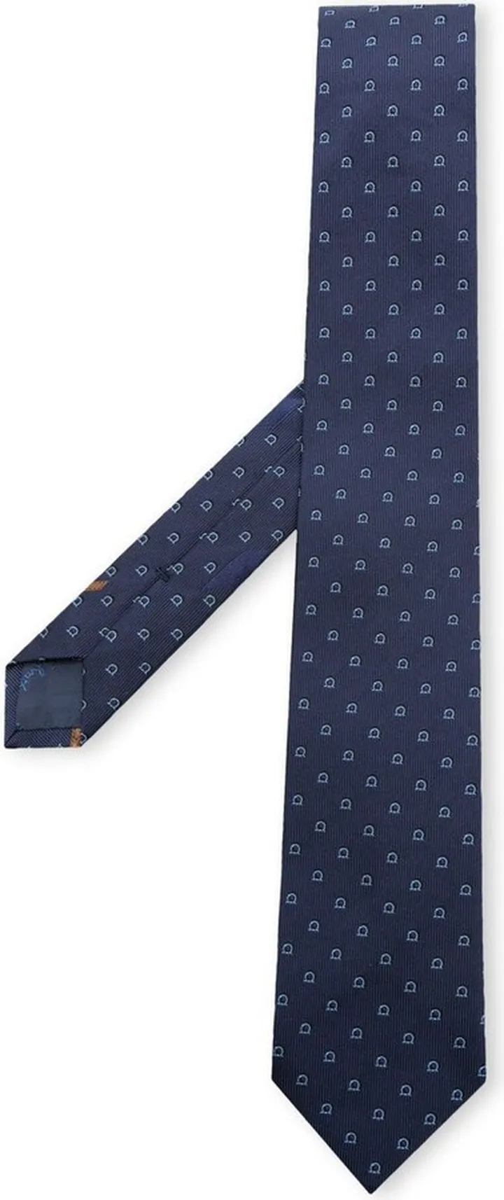 Gancini jacquard silk tie