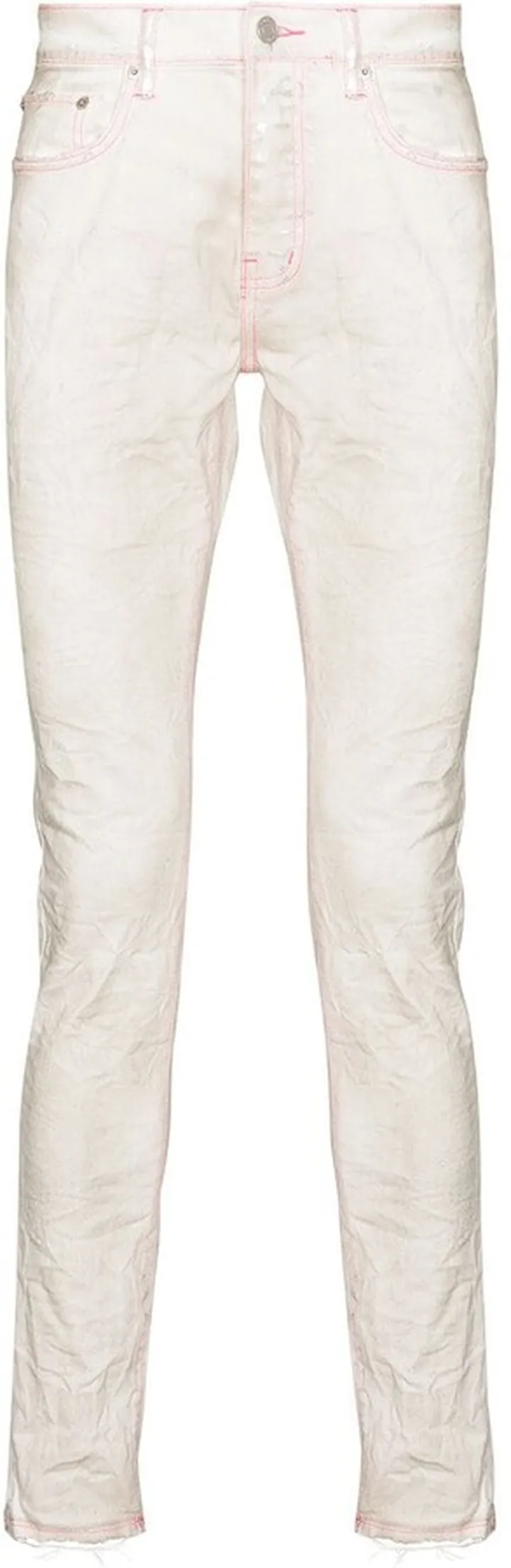 Neon-Stitch Skinny Jeans