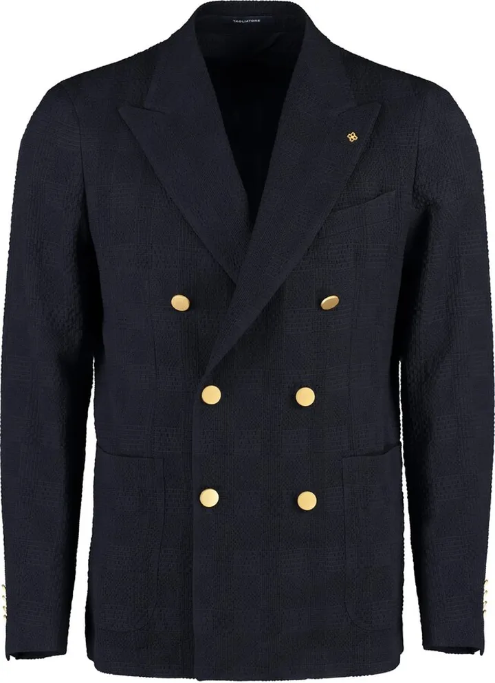 Virgin Wool Double-breasted Jacket