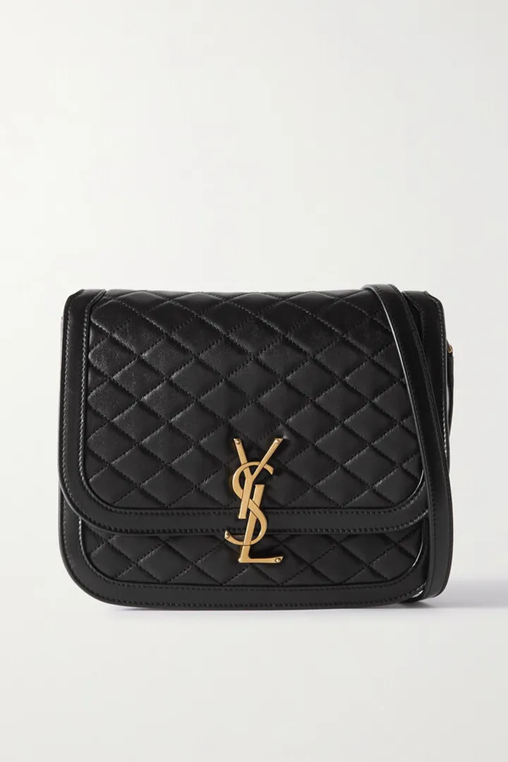 SAINT LAURENT - Solferino Medium Quilted Leather Shoulder Bag - Black