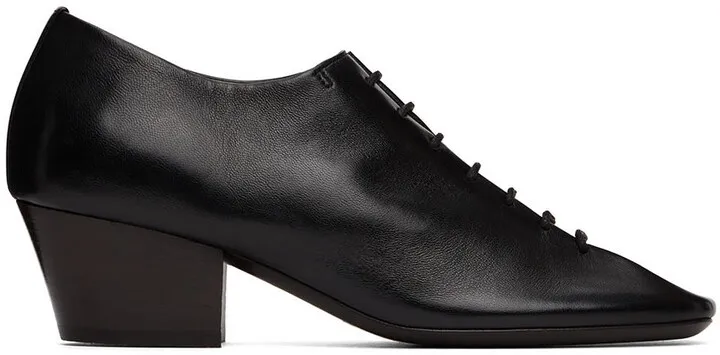 LEMAIRE Black Derbys Heels