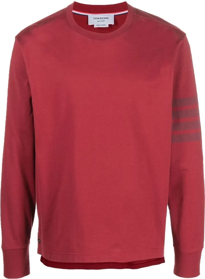 4-Bar stripe long-sleeve T-shirt