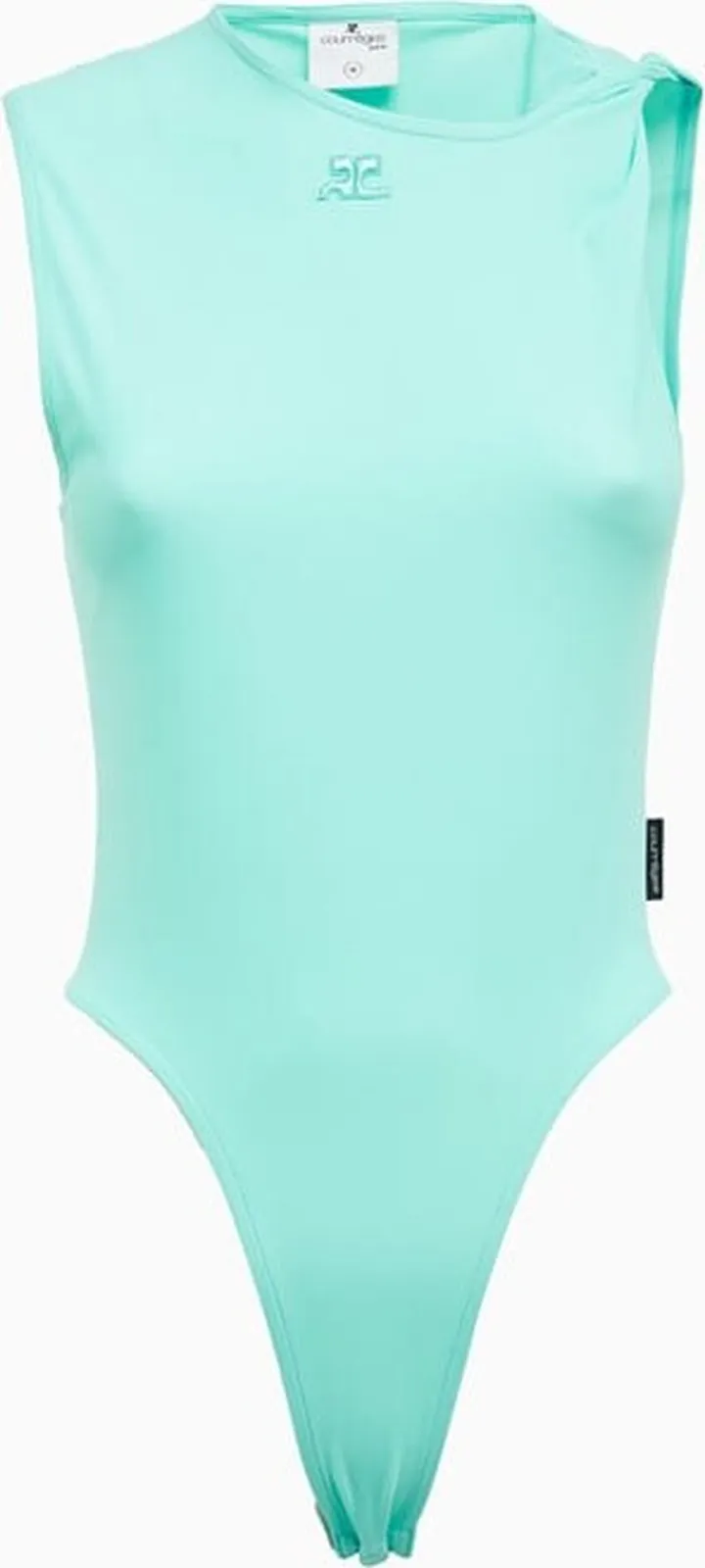Courreges Tech Jersey Twist Bodysuit